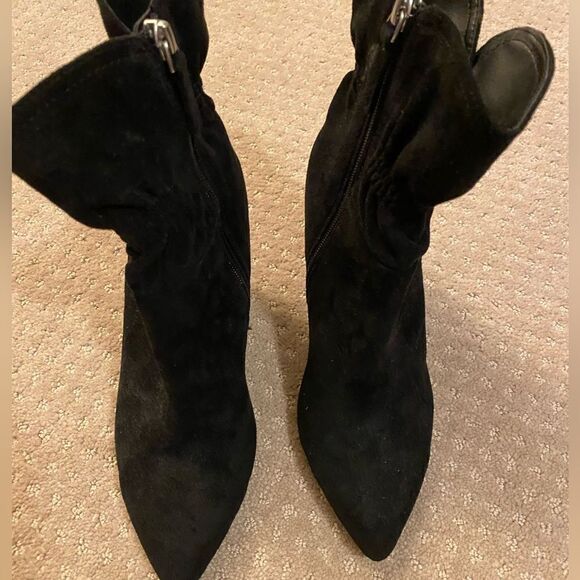 scoop Shoes - Scoop Black Suede Ankle Boots – Size 7 – NWOT